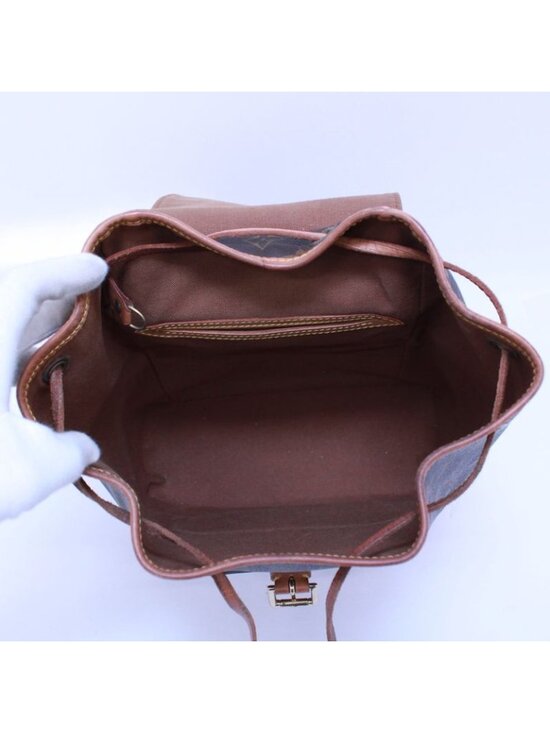 Louis Vuitton Montsouris MM Monogram Leather Brown Backpack main image 9